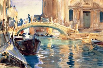 約翰 辛格 薩金特 Ponte San Giuseppe di Castello, Venice 約翰 辛格 薩金特 Ponte San Giuseppe di Castello, Venice